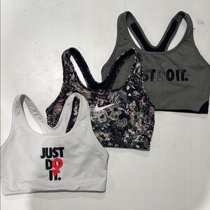 Nike Sports Bra Set - White, Black, Gray